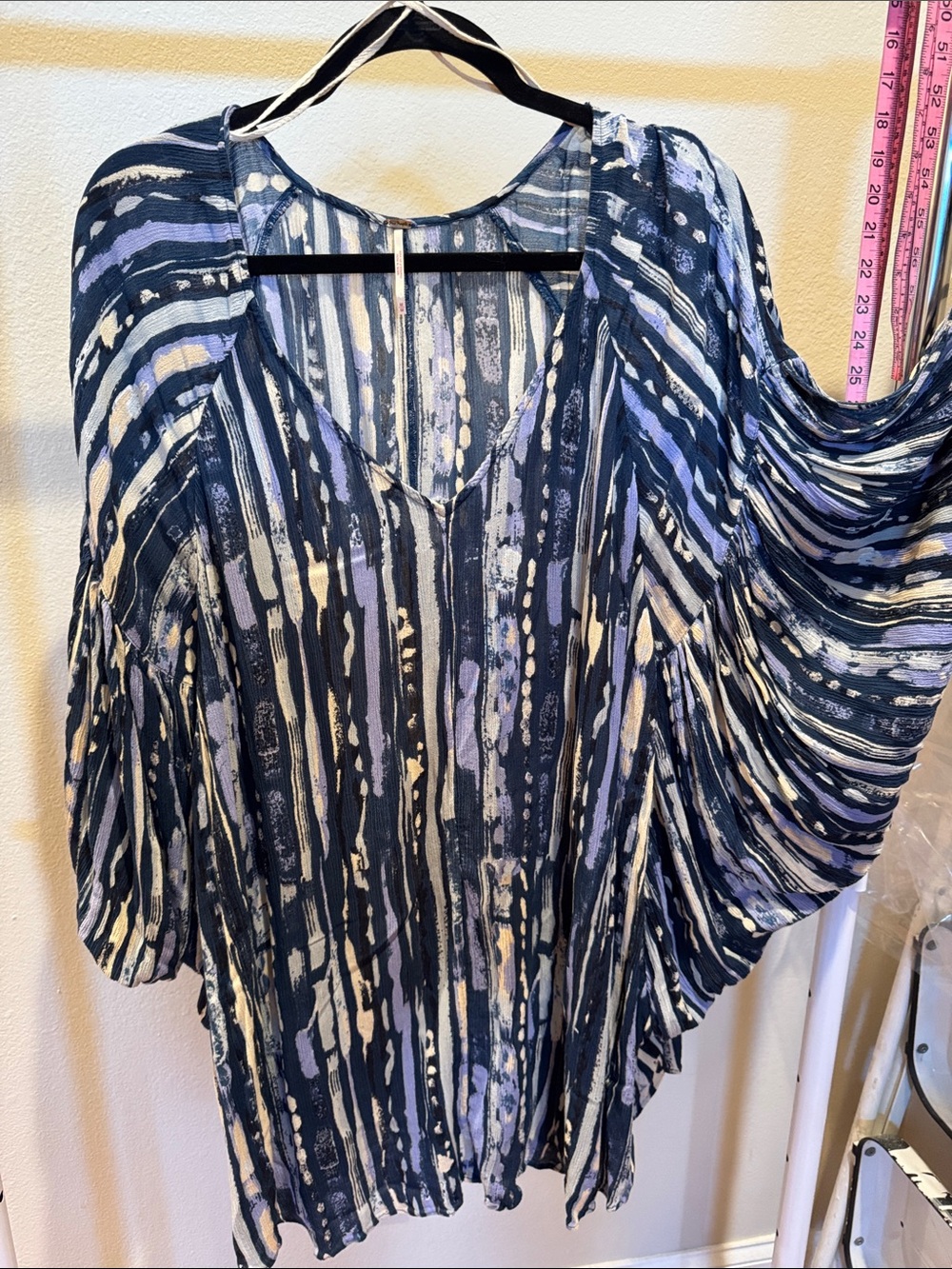 $148 FREE PEOPLE Watercolor Tunic, Cover-Up, Dress! Sz OS *See Size Disclaimer*
